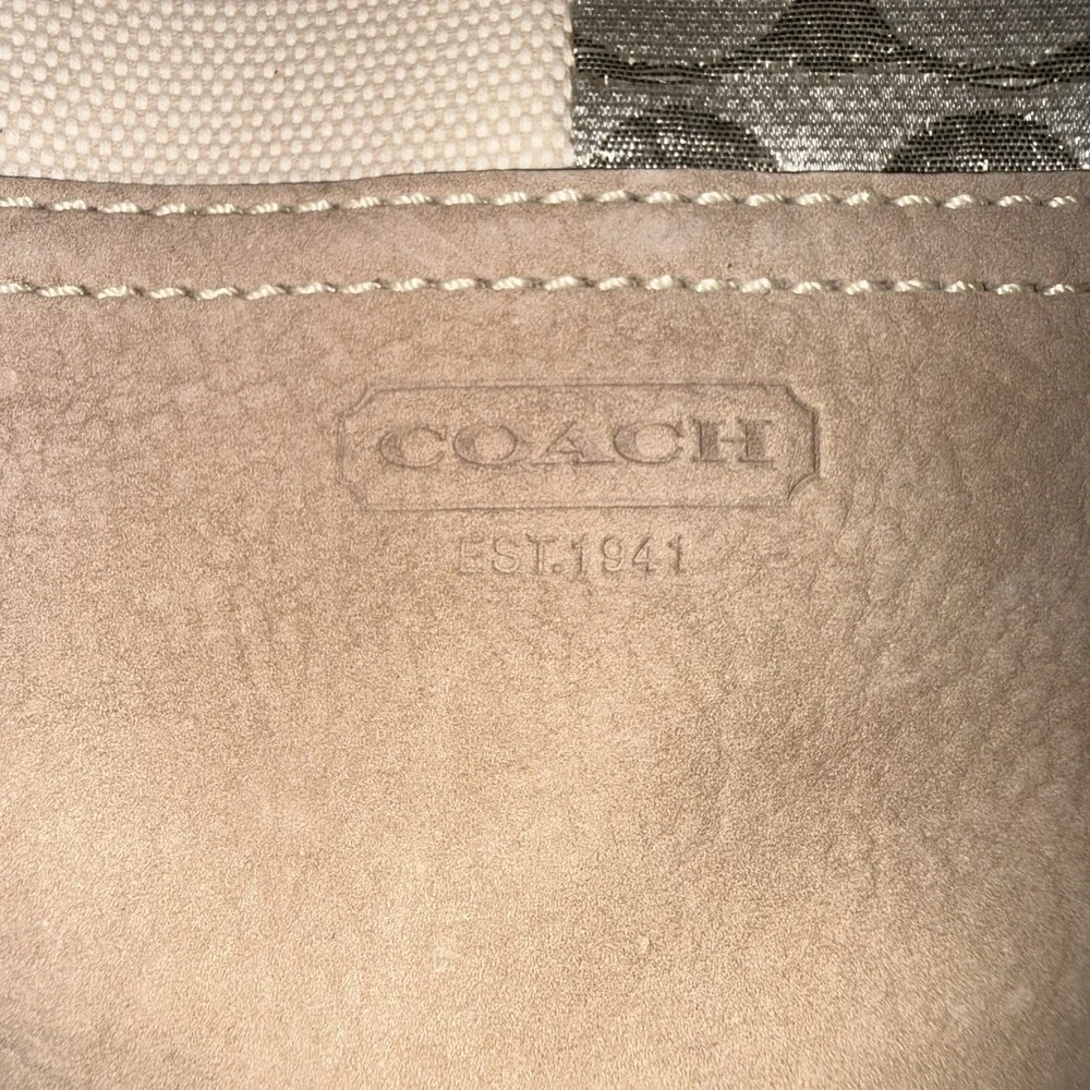 Vintage Coach Rainbow Multicolor Patchwork Shoulder Bag Purse Y2K Leather Suede